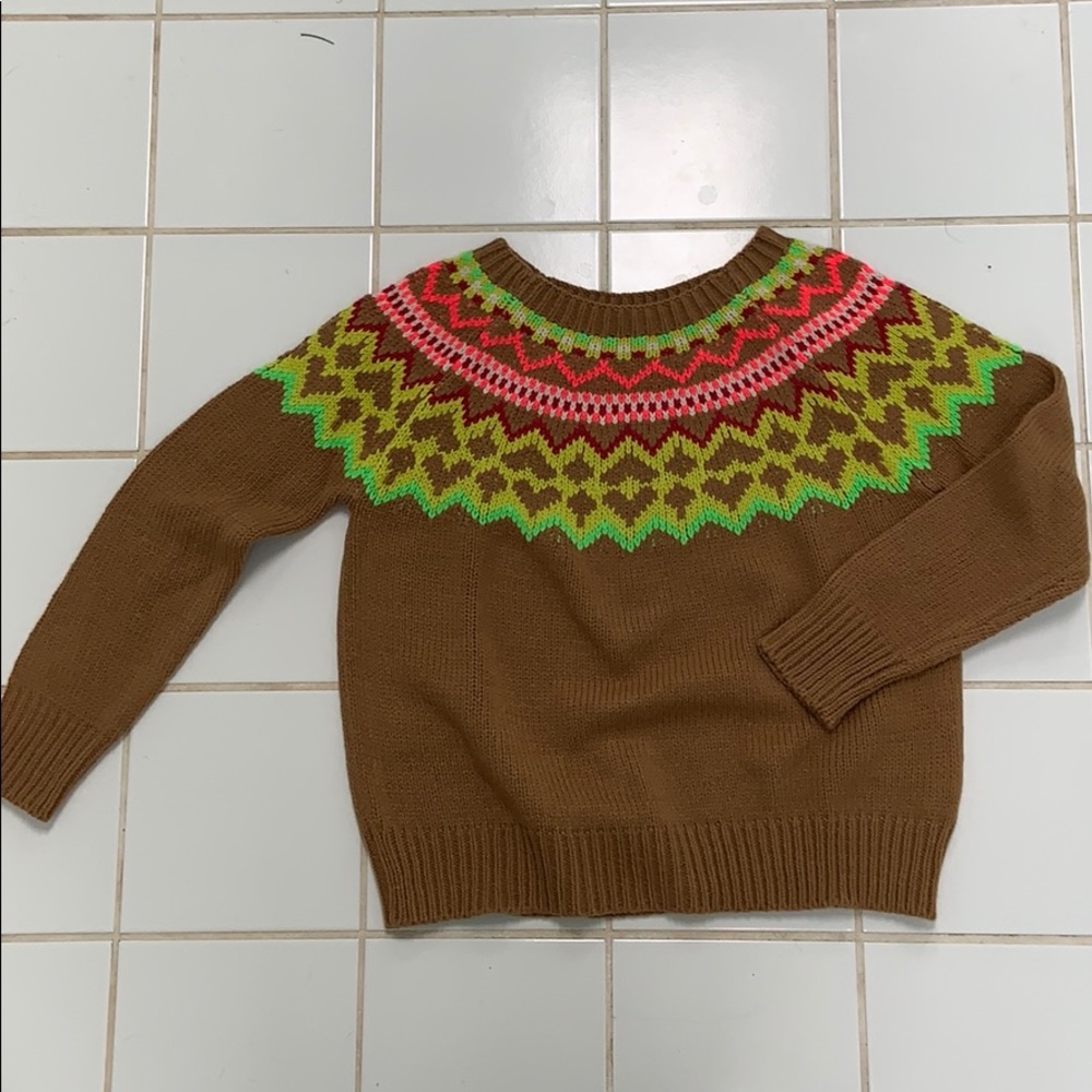 Anthropologie Moth Fair Isle Sweater